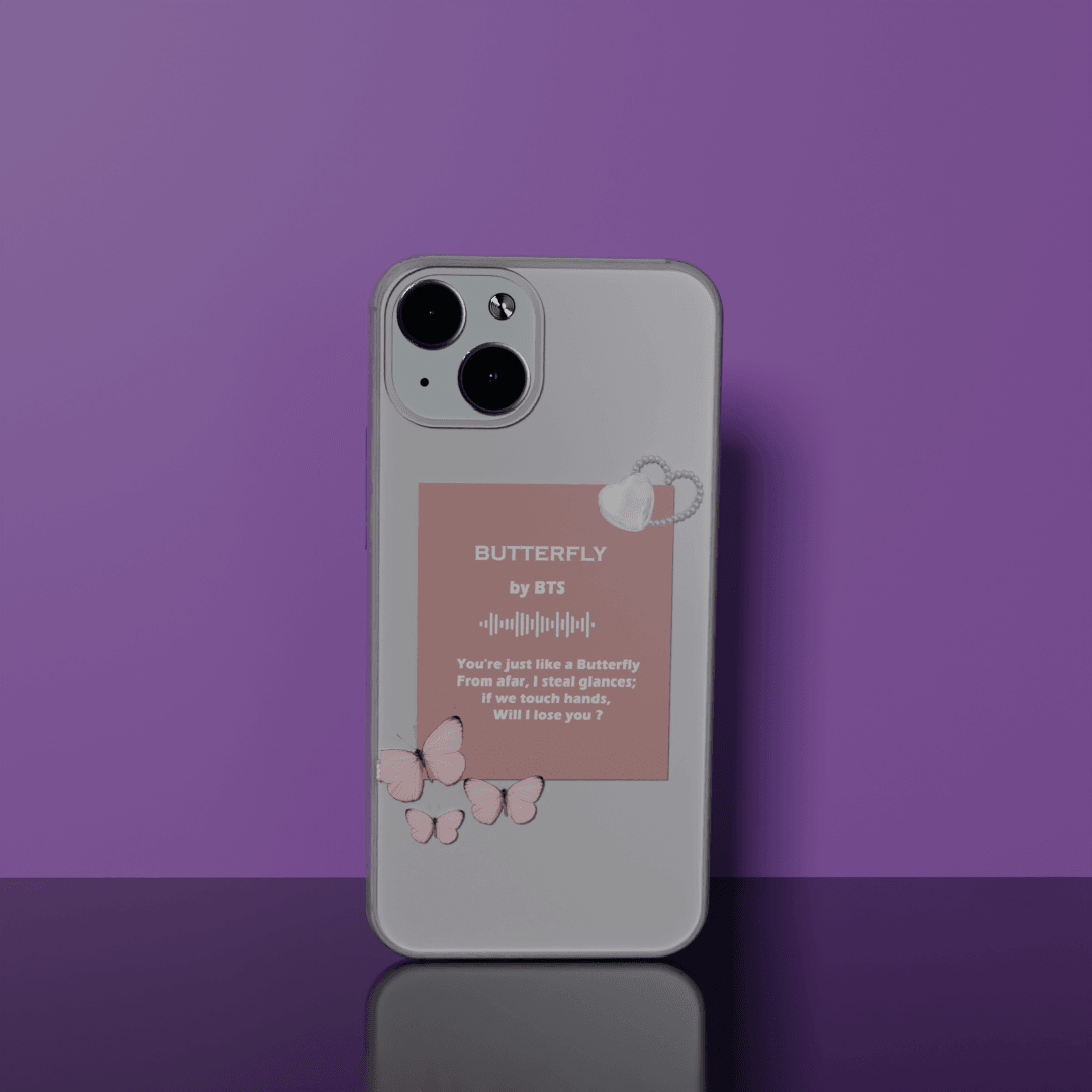 Butterfly - Soft Transparent Silicon Case Acrylic (Anti Yellow)