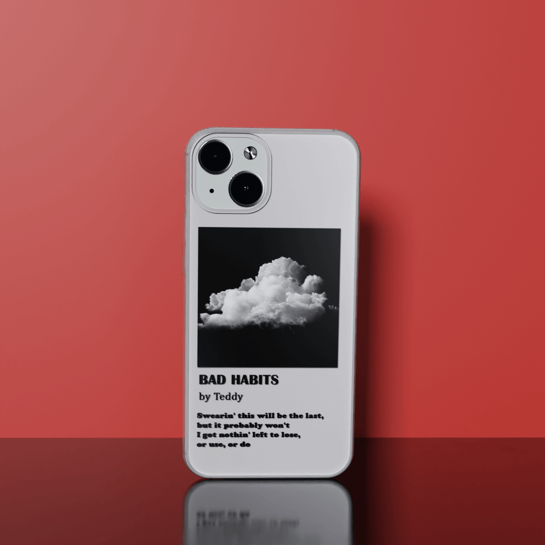 Bad Habits - Soft Transparent Silicon Case Acrylic (Anti Yellow)