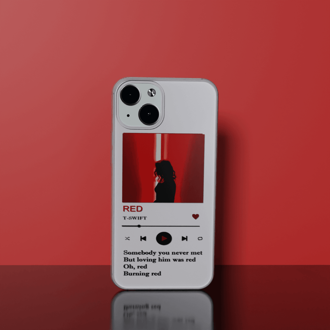 Red - Soft Transparent Silicon Case Acrylic (Anti Yellow)
