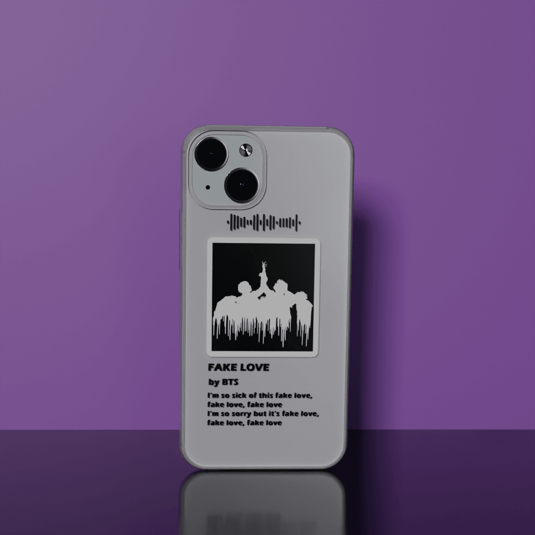 Fake Love - Soft Transparent Silicon Case Acrylic (Anti Yellow)