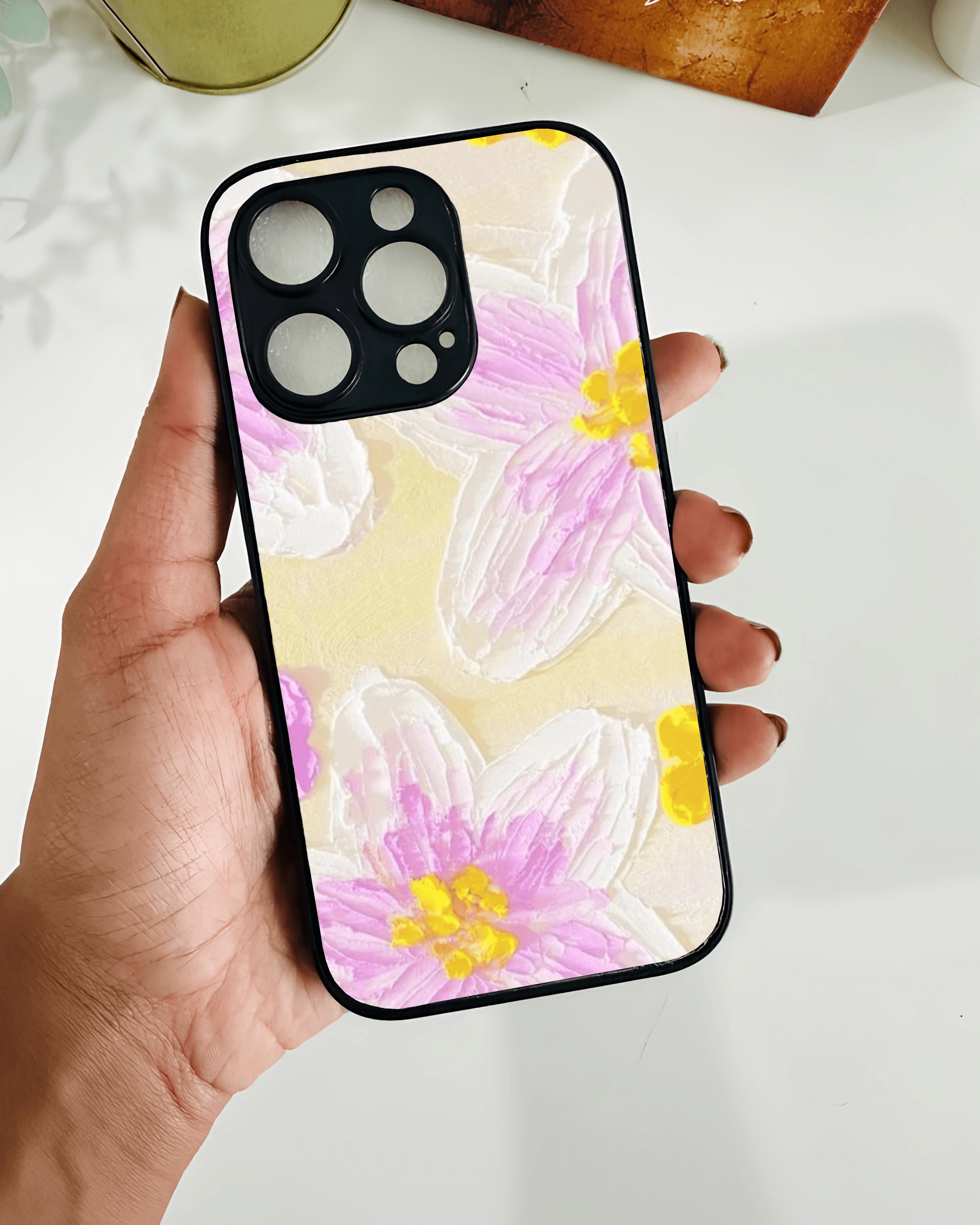 All Model White Floral case - Case On