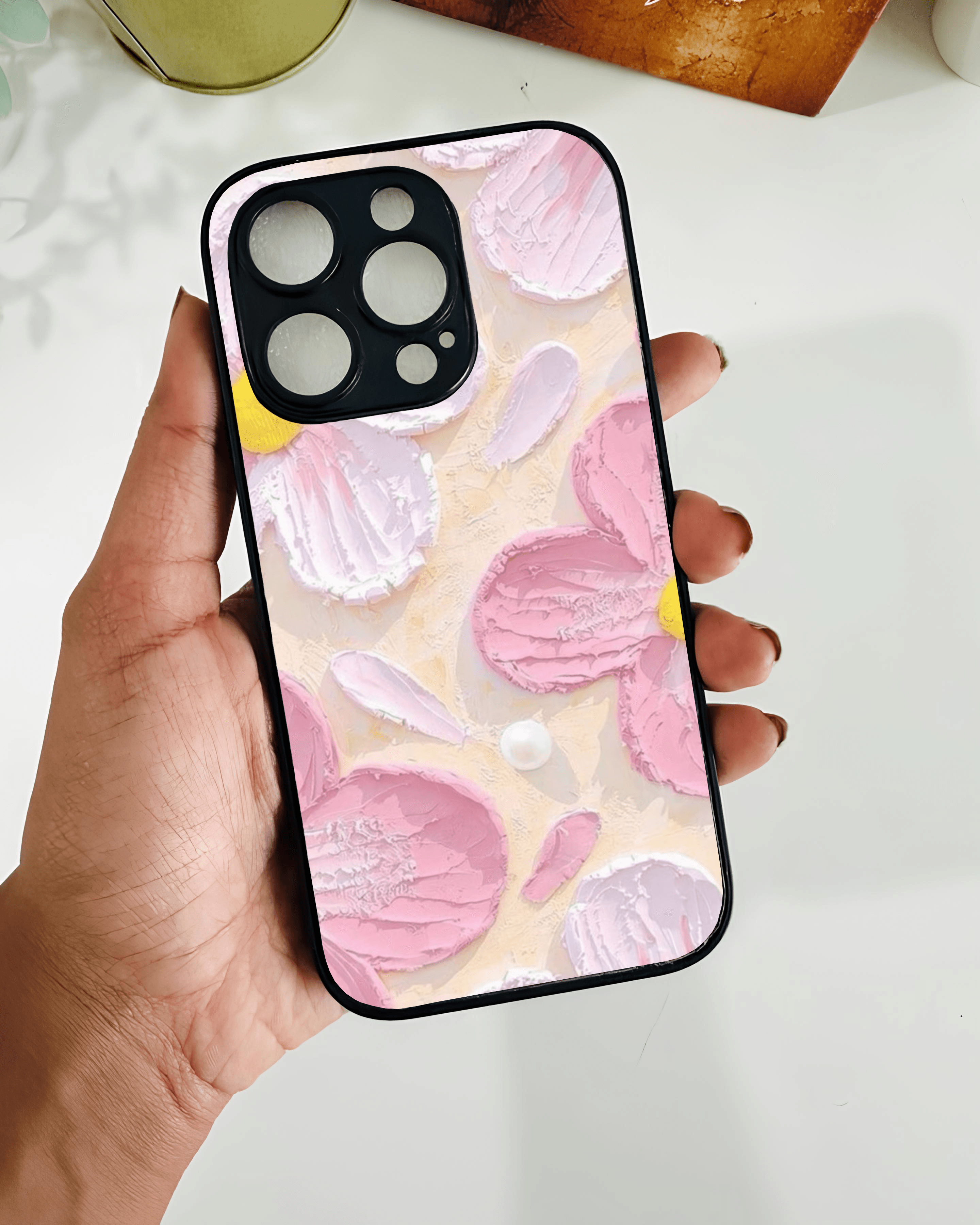 All Models Pink White Floral Case - Case On