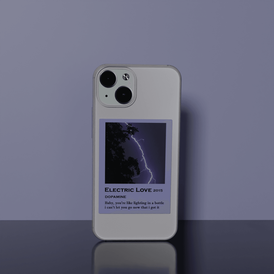 Electric Love - Soft Transparent Silicon Case Acrylic (Anti Yellow)
