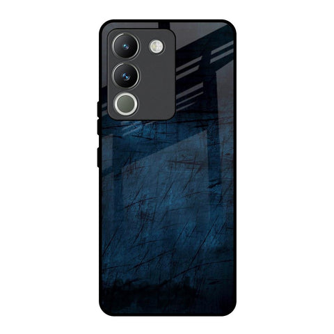 Dark Blue Grunge Glossy Case for Vivo Y200 5G
