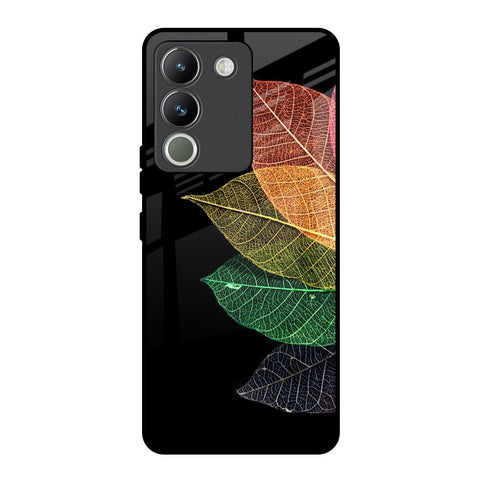 Colorful Leaves Glossy Case for Vivo Y200 5G