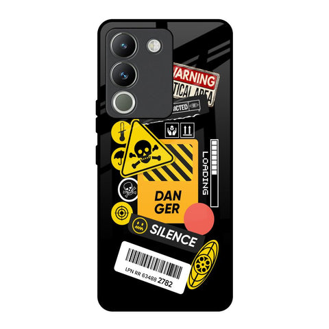 Danger Signs Glossy Case for Vivo Y200 5G