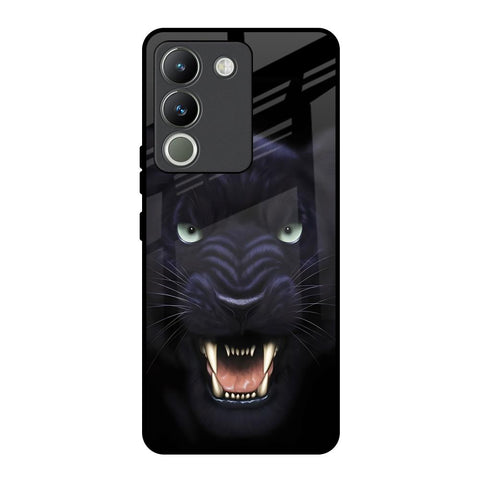 Angry Black Leopard Glossy Case for Vivo Y200 5G