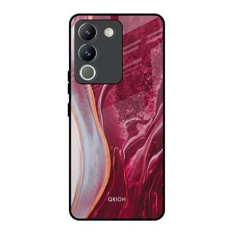 Crimson Ruby Glossy Case for Vivo Y200 5G