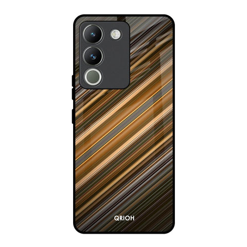 Diagonal Slash Pattern Glossy Case for Vivo Y200 5G