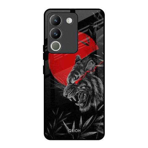 Red Moon Tiger Glossy Case for Vivo Y200 5G
