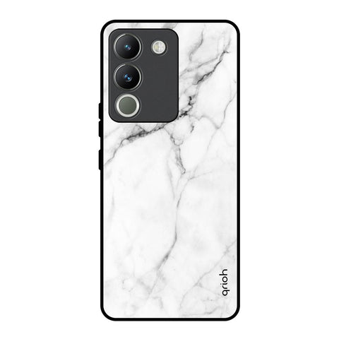 Modern White Marble Glossy Case for Vivo Y200 5G