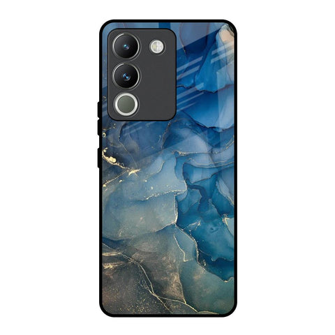Blue Cool Marble Glossy Case for Vivo Y200 5G
