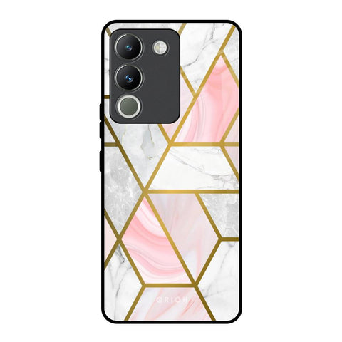 Geometrical Marble Glossy Case for Vivo Y200 5G