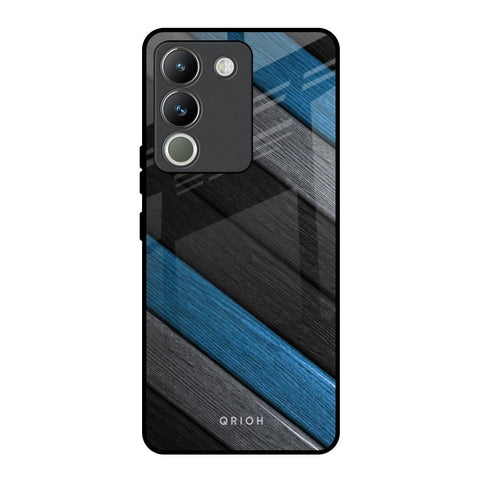Multicolor Wooden Effect Glossy Case for Vivo Y200 5G