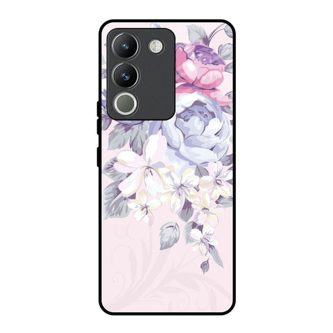 Elegant Floral Glossy Case for Vivo Y200 5G