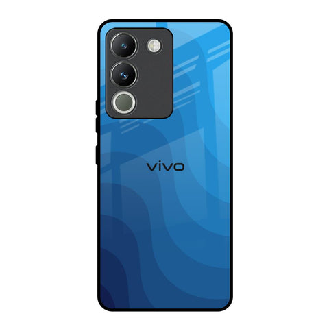 Blue Wave Abstract Glossy Case for Vivo Y200 5G
