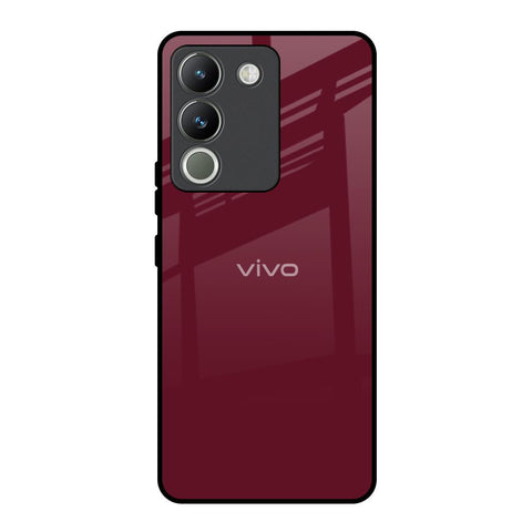 Classic Burgundy Glossy Case for Vivo Y200 5G