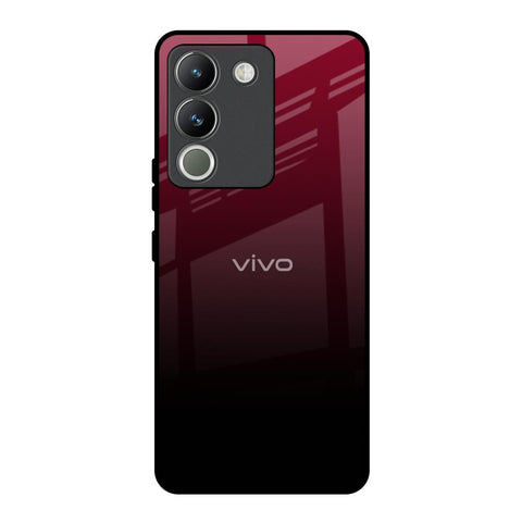 Wine Red Glossy Case For Vivo Y200 5G
