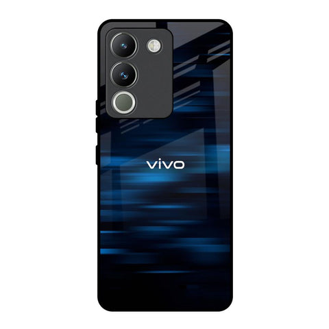 Blue Rough Abstract Glossy Case for Vivo Y200 5G