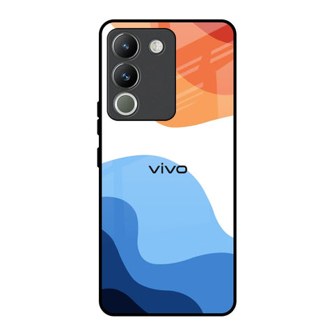 Wavy Color Pattern Glossy Case for Vivo Y200 5G