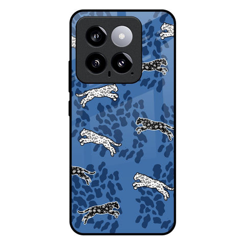 Blue Cheetah Glossy Case for Mi 14
