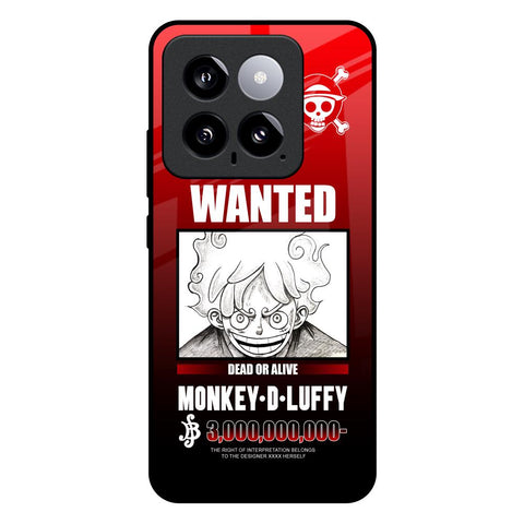 Luffy Wanted Glossy Case for Mi 14