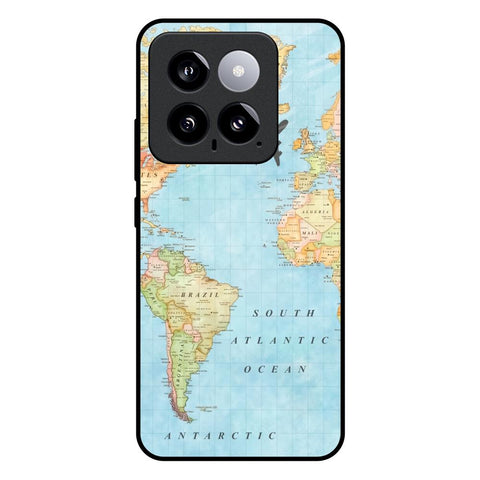 Travel Map Glossy Case for Mi 14