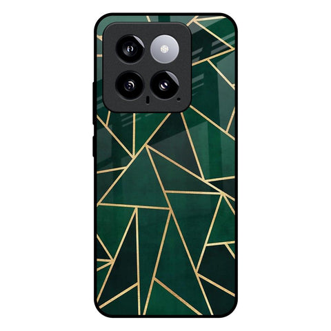 Abstract Green Glossy Case For Mi 14