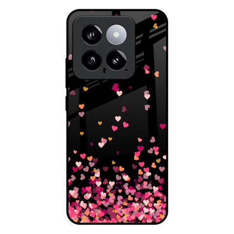 Heart Rain Fall Glossy Case For Mi 14