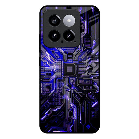 Techno Color Pattern Glossy Case For Mi 14