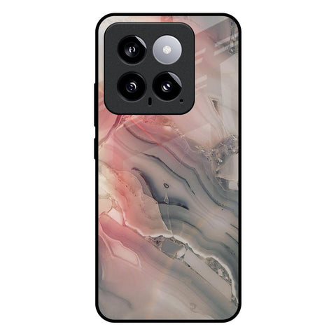 Pink And Grey Marble Glossy Case For Mi 14