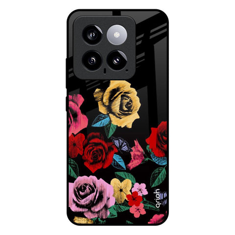 Floral Decorative Glossy Case For Mi 14