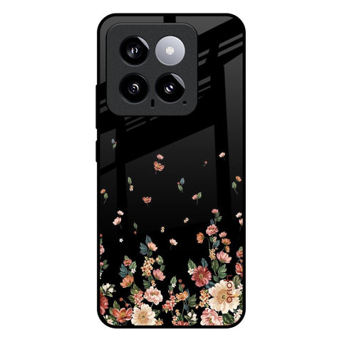 Floating Floral Print Glossy Case for Mi 14