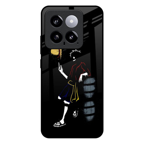 Luffy Line Art Glossy Case for Mi 14