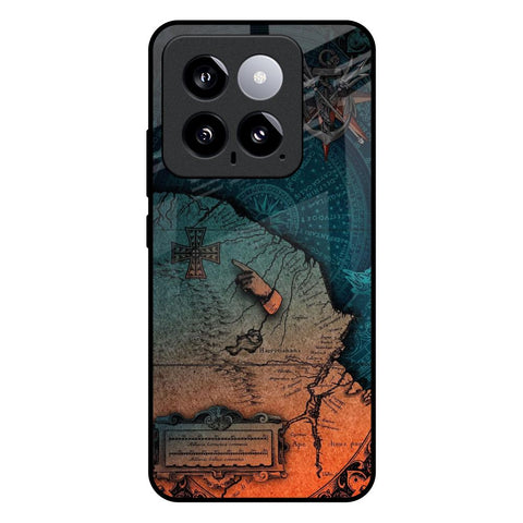 Geographical Map Glossy Case for Mi 14