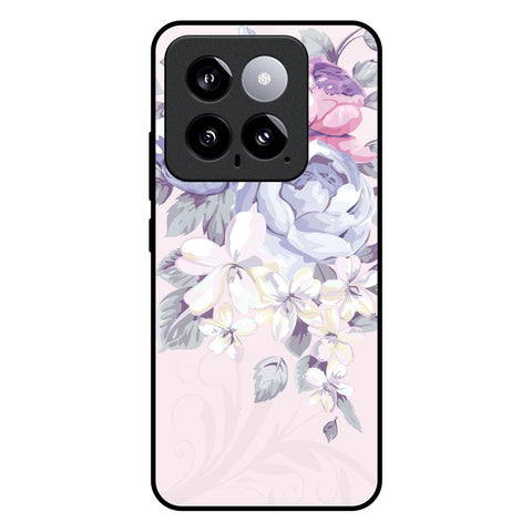 Elegant Floral Glossy Case for Mi 14