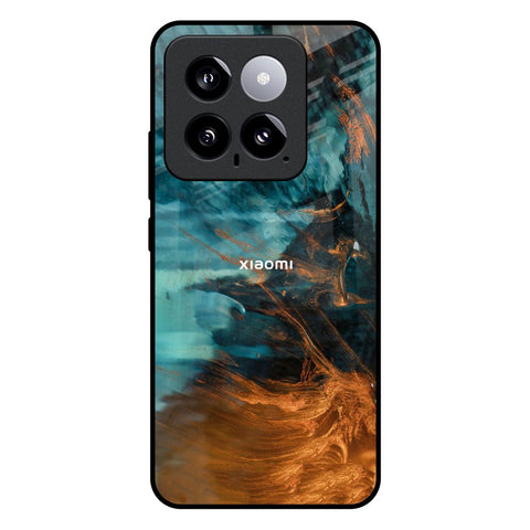 Golden Splash Glossy Case for Mi 14