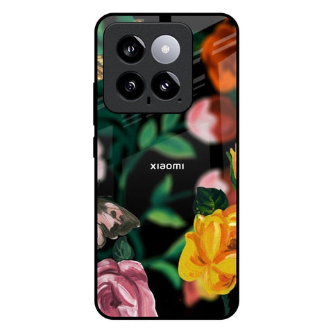 Flowers & Butterfly Glossy Case for Mi 14