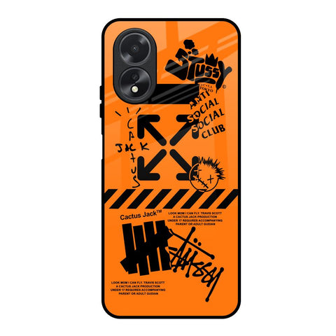 Anti Social Club Glossy Case for Oppo A18