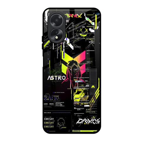 Astro Glitch Glossy Case for Oppo A18