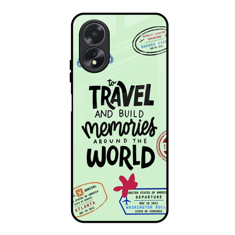 Travel Stamps Glossy Case for Oppo A18