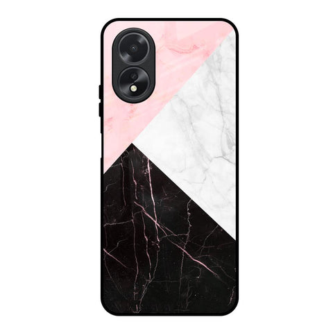 Marble Collage Art Glossy Case For Oppo A18