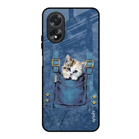 Kitty In Pocket Glossy Case For Oppo A18