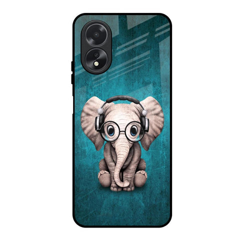Adorable Baby Elephant Glossy Case For Oppo A18