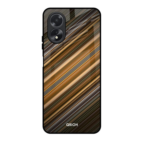 Diagonal Slash Pattern Glossy Case for Oppo A18