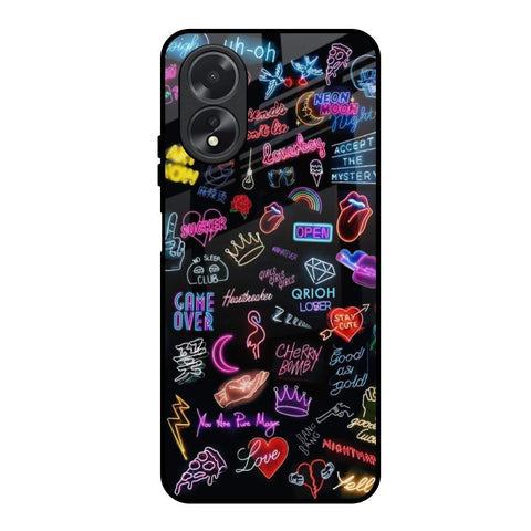 Accept The Mystery Glossy Case for Oppo A18