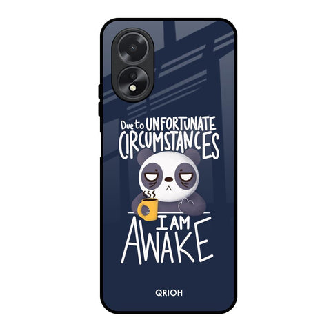 Struggling Panda Glossy Case for Oppo A18