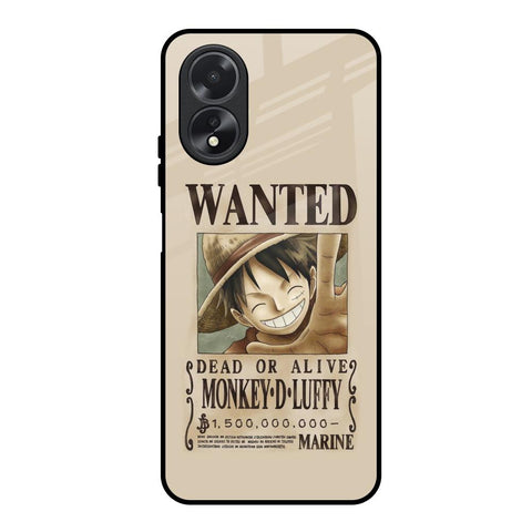 Luffy Wanted Glossy Case for Oppo A18