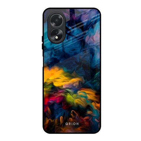 Multicolor Oil Painting Glossy Case for Oppo A18