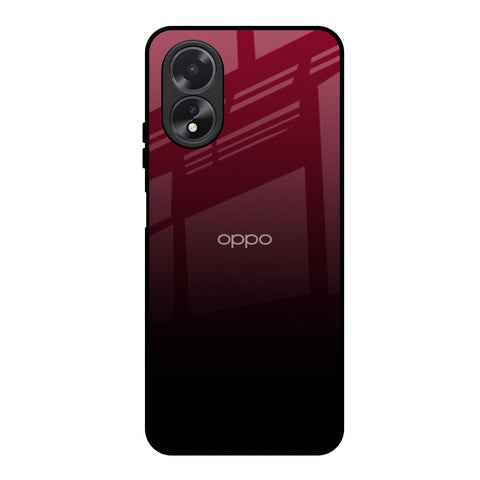 Wine Red Glossy Case For Oppo A18